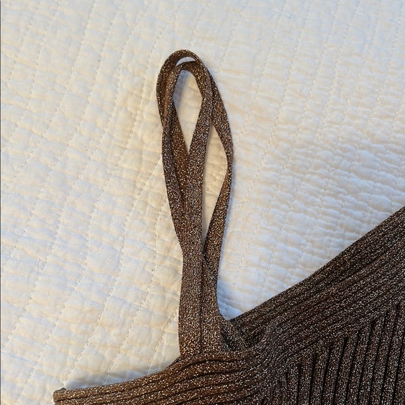 Cache - Ribbed One-Shoulder Top - size medium - Picture 2 of 7